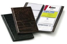 Визитница Durable Visifix 2380-11 253х115мм (96 визиток) ПВХ коричневый